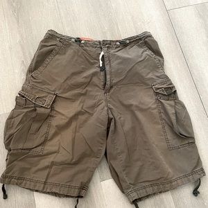 Mens large cargo shorts from Abercrombie and Fitch.